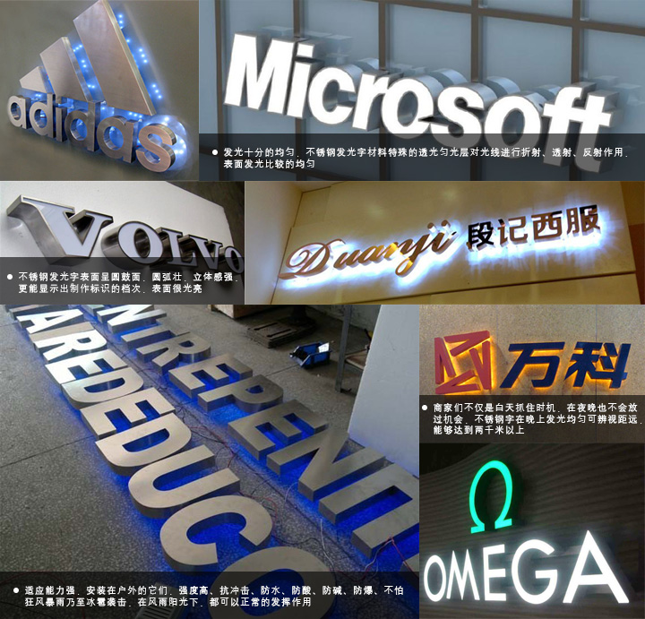 不銹鋼發光字