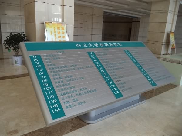 廈門辦公樓樓層索引牌