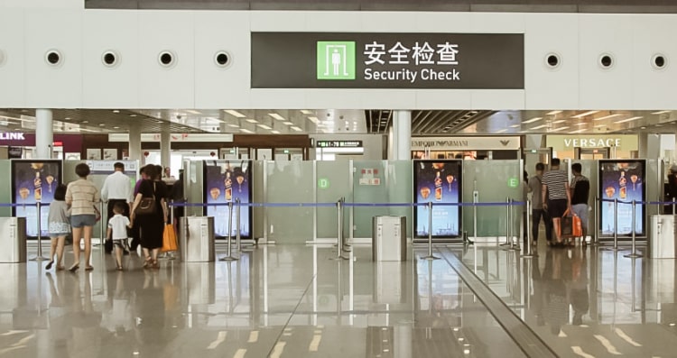 廈門機場廣告投放的三大定位特色，機場廣告示意圖
