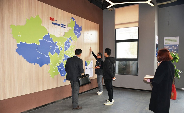 物流公司文化墻_物流公司背景墻效果圖