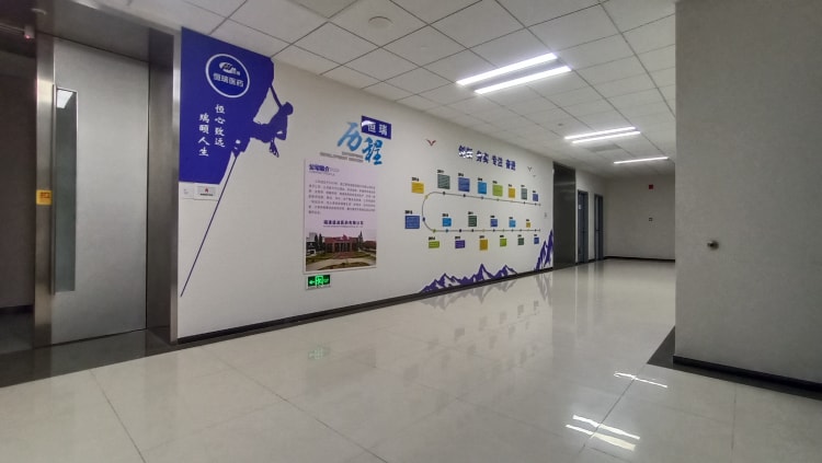 醫藥公司文化墻_發展歷程文化墻