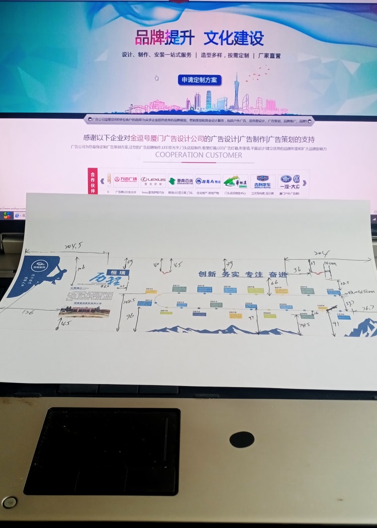 醫藥公司文化墻_發展歷程文化墻